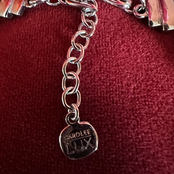 Vintage Carolee Lux crystal Pearl and Silver Necklace - Picture 6 of 7